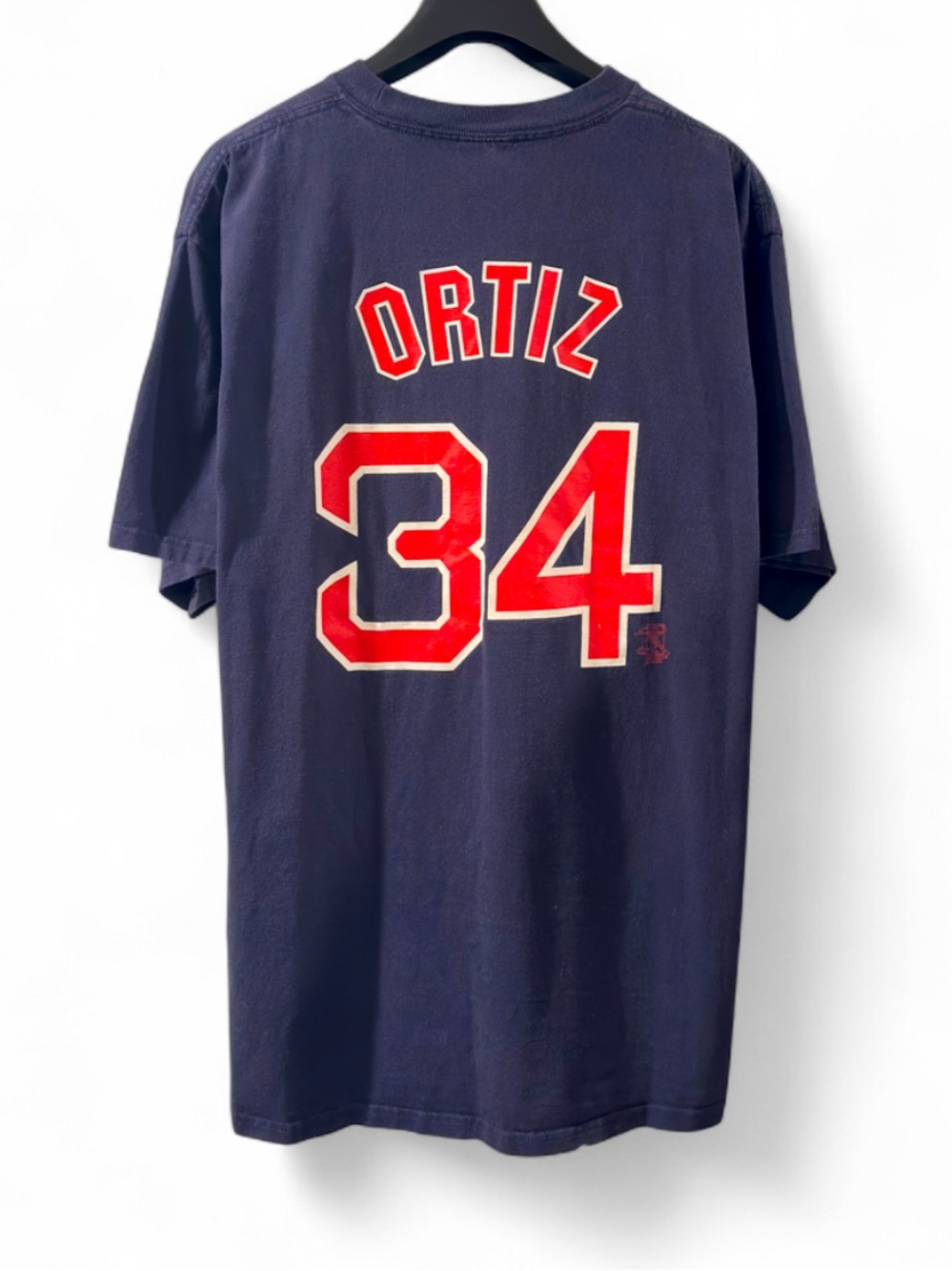 VTG Y2K MLB Boston Red Sox David Ortiz 34 Navy T-Shirt Size Men’s 2XL